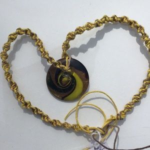 Love in HempJewelry: “Yellow Zebra” original piece